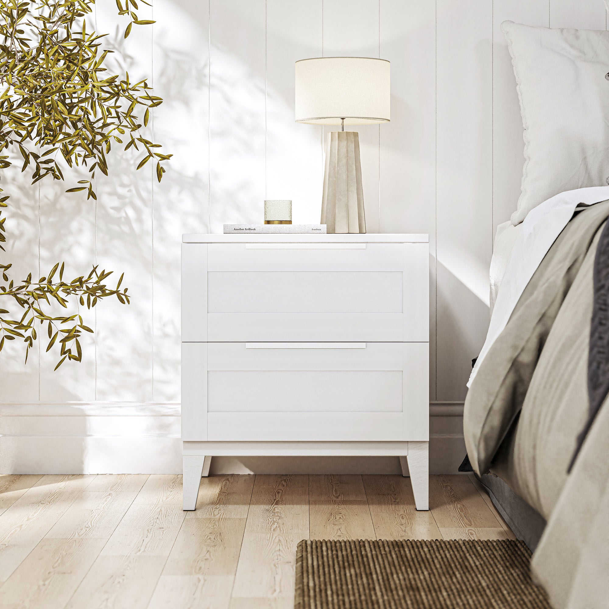 Kids white shop nightstand