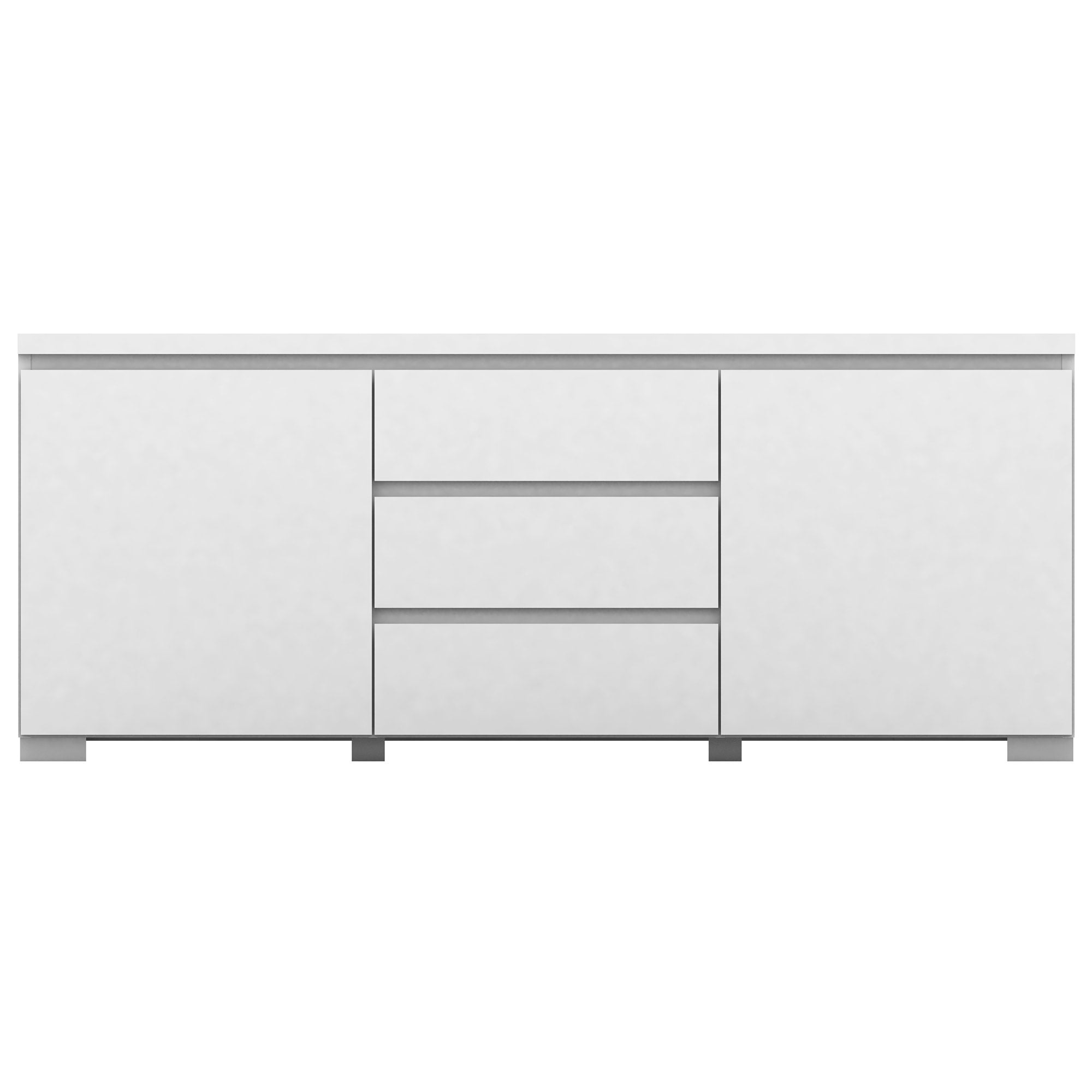 5250 wht Elara High Gloss Buffet White modern classic living
