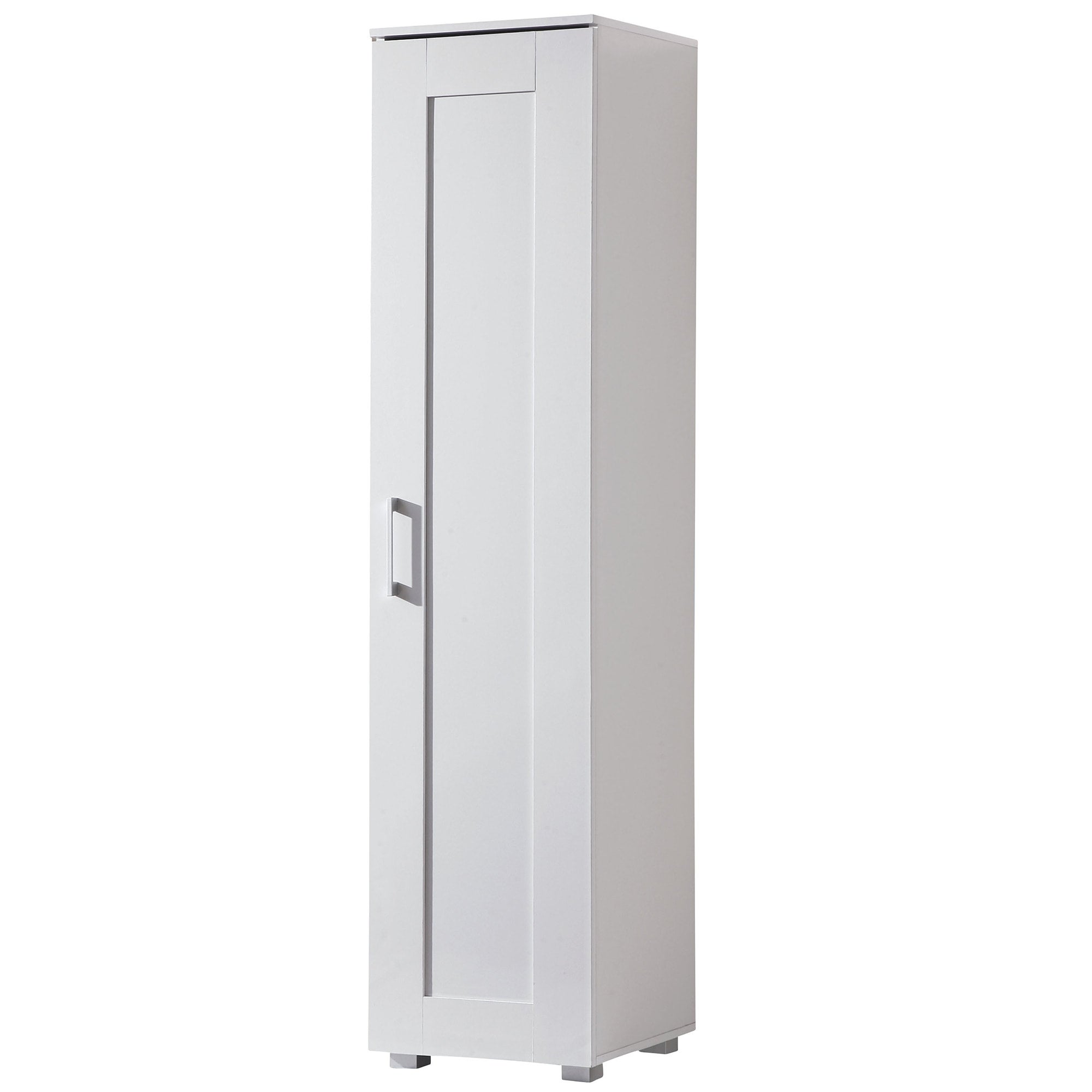 23663M Montreal Cupboard Single Door Tall White Storage Furniture