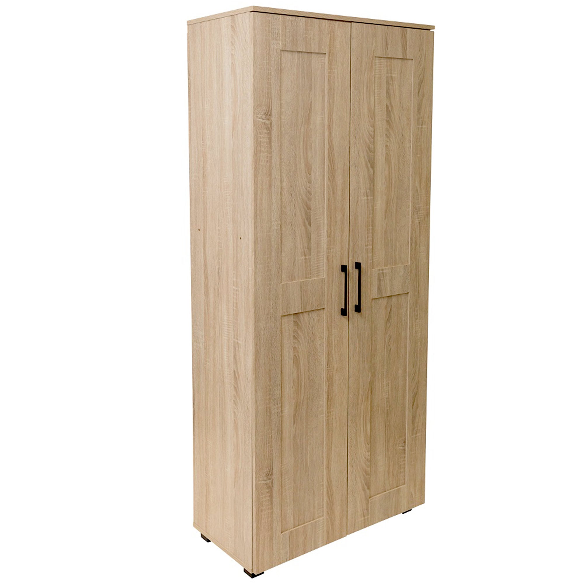 61491 Montreal Cupboard 2 Door Tall Light Sonoma Oak Storage
